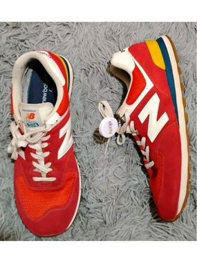 New Balance 574 Men Size 13 D Rainbow Pack Team Red Athletics Shoes ML574HA2